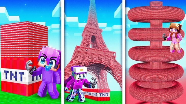 Exploding Every SECRET Minecraft TnT in One Video…