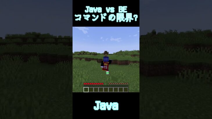 【マイクラ】Java vs BE コマンドの限界