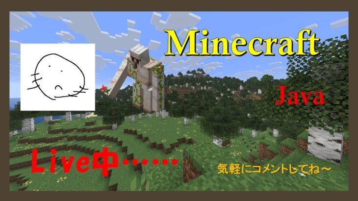 【Minecraft】マインクラフト　#4 Java　ダイヤ見つけてエンチャントして整地とか　雑談