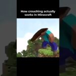 How Crouching ACTUALLY Works in Minecraft #minecraft #meme #memes #reality