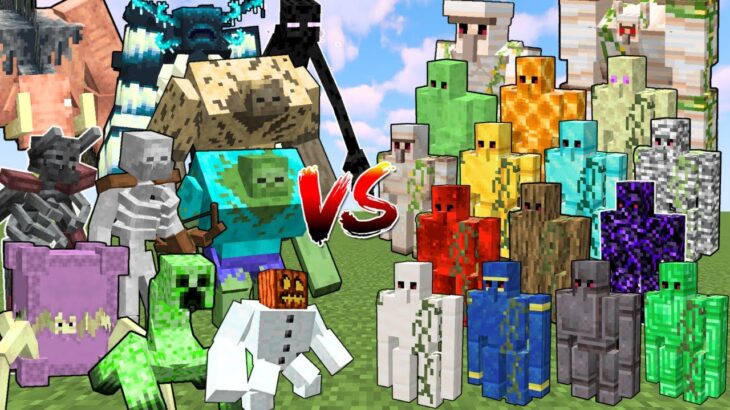 What Minecraft Mutant Mob can Defeat the Most Golems in a Row?